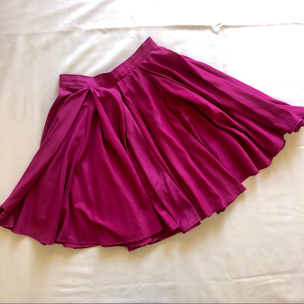 American Apparel | Pink Fit and Flare Circle Skirt
